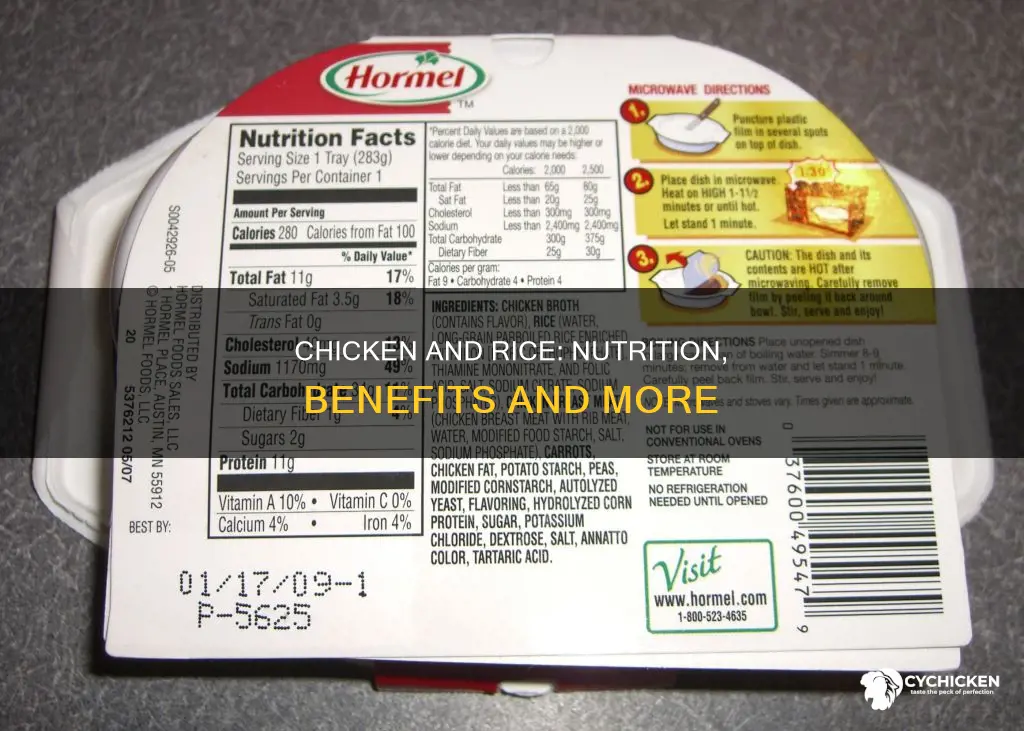 what does chicken and rice do for your body