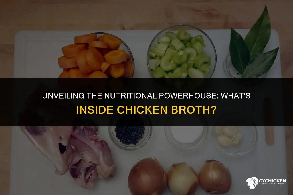 what does chicken broth contain