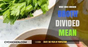 Decoding the Meaning of 'Chicken Broth Divided' in Cooking
