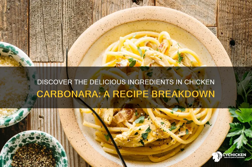 what does chicken carbonara have in it