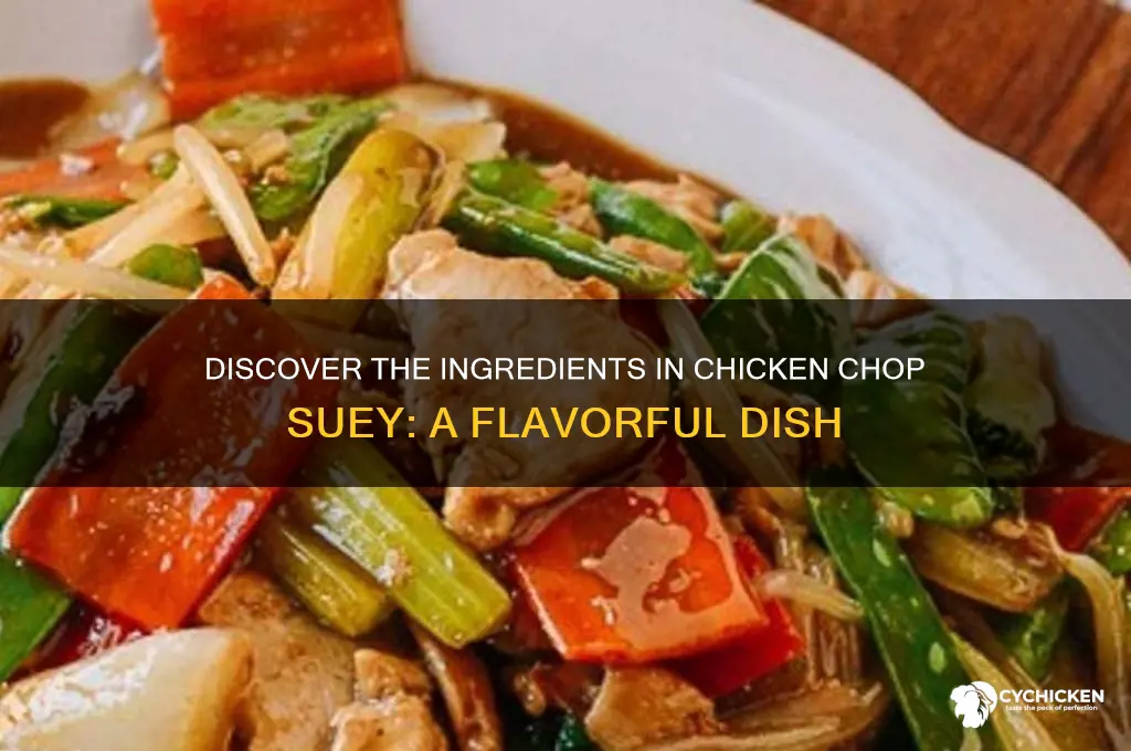 what does chicken chop suey have in it