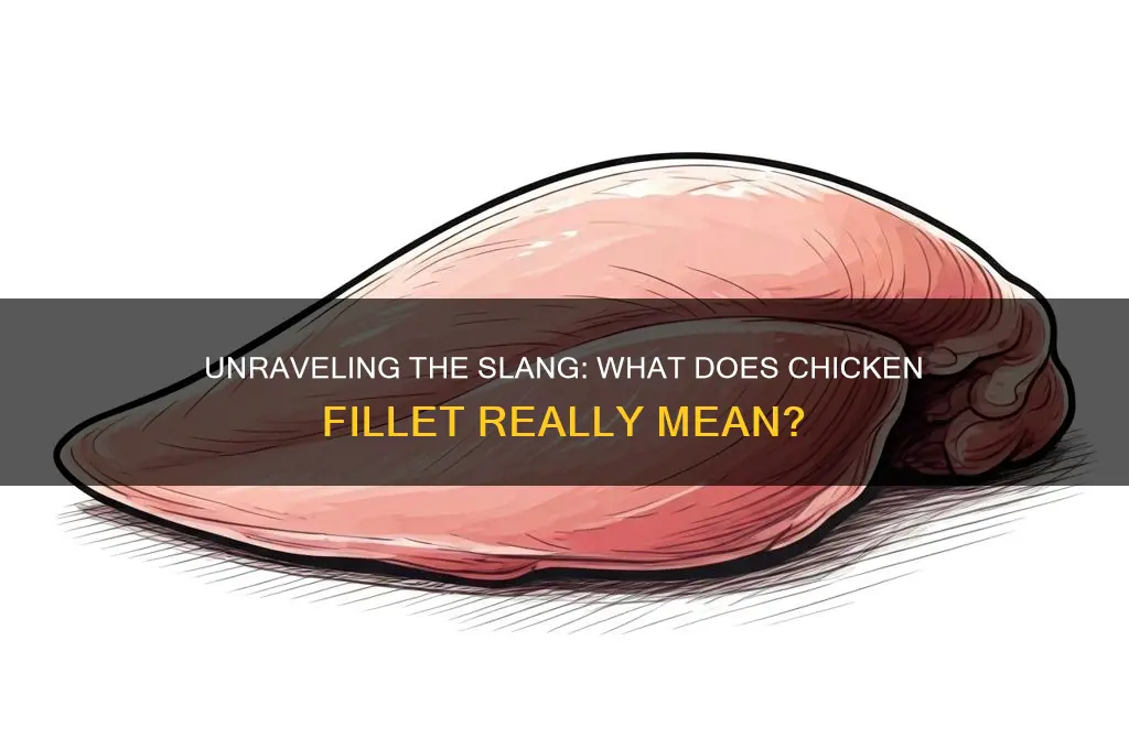 what does chicken fillet mean in slang
