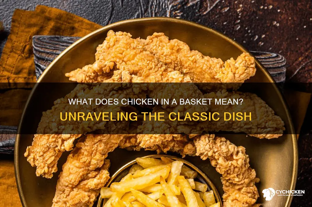 what does chicken in a basket mean