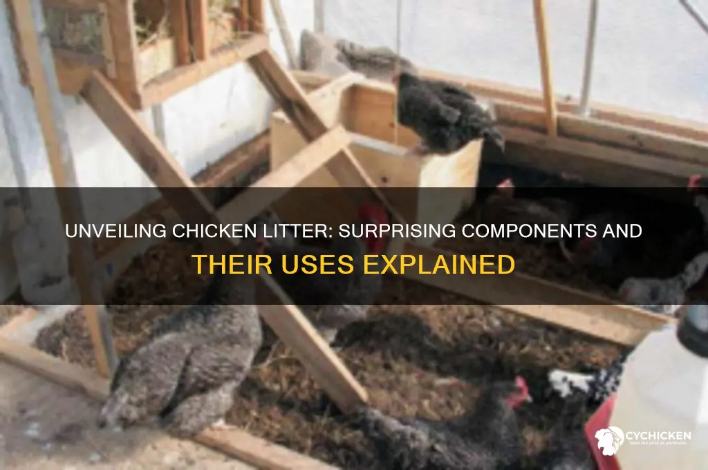 what does chicken litter have in it