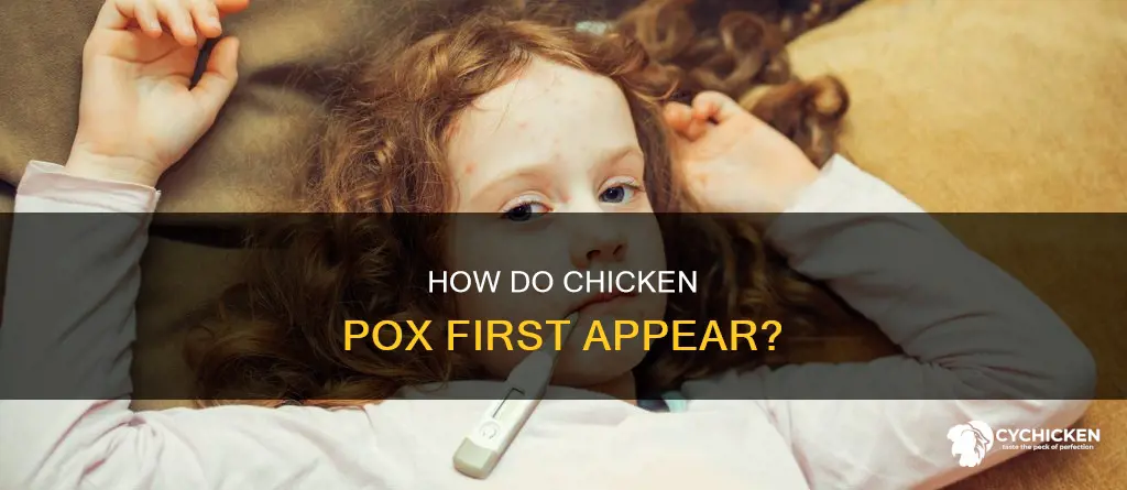 what does chicken pix look when they first form
