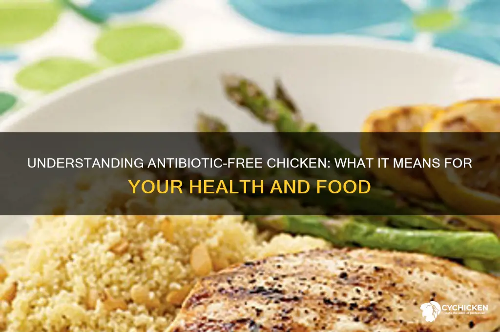 what does chicken raised without antibiotics mean