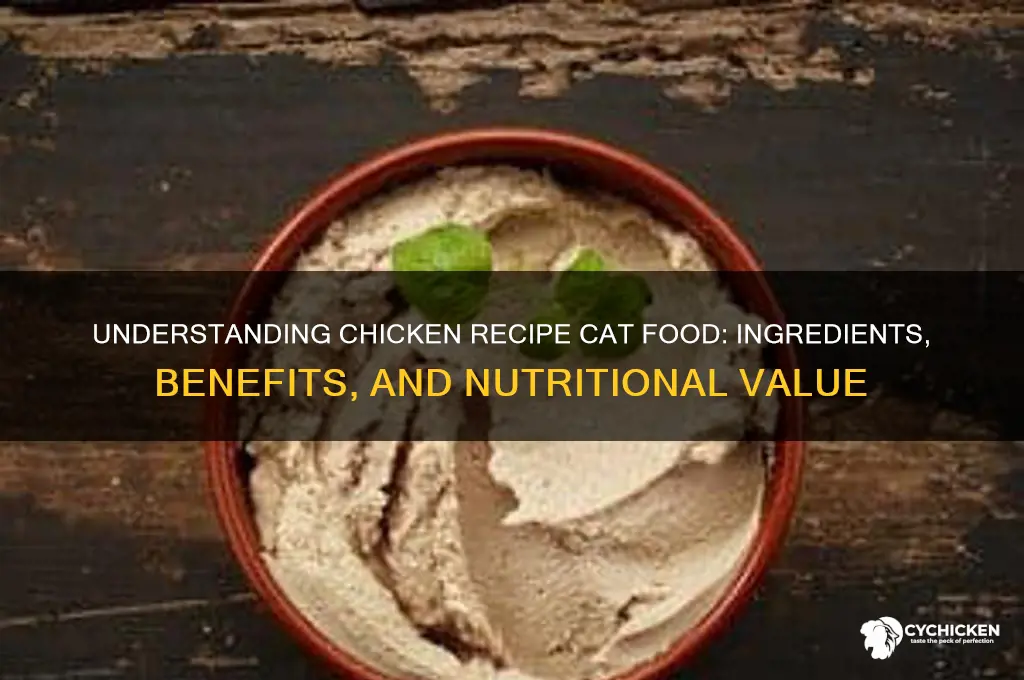 what does chicken recipe mean cat food