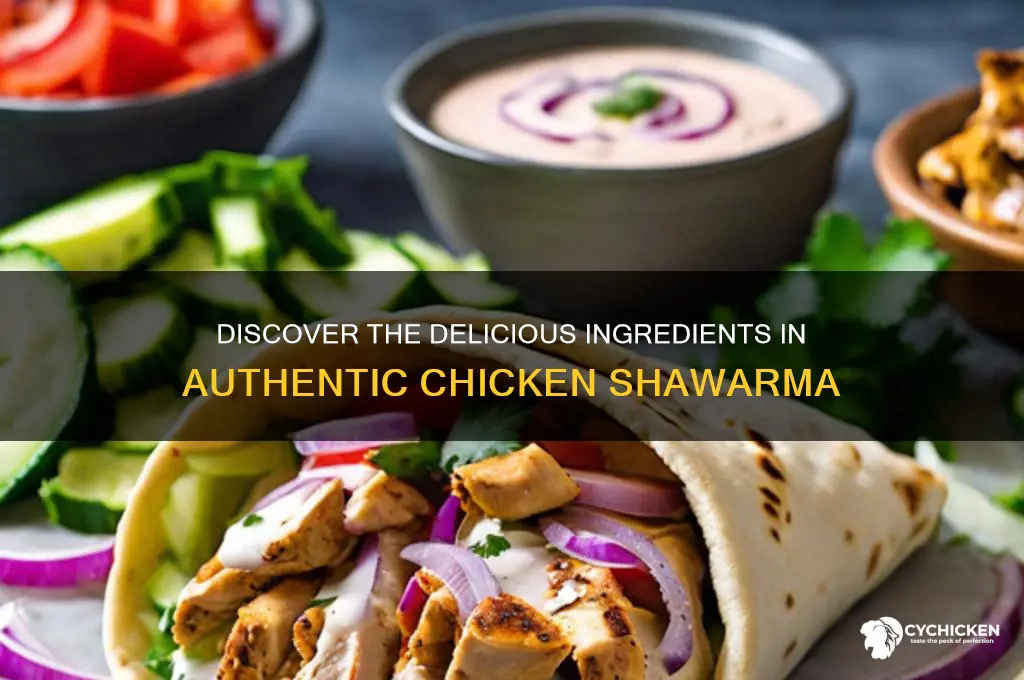 what does chicken shawarma have in it