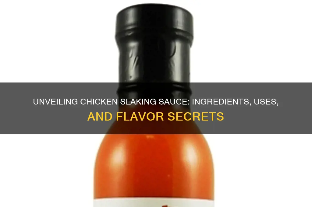 what does chicken slaking ssuce consist of