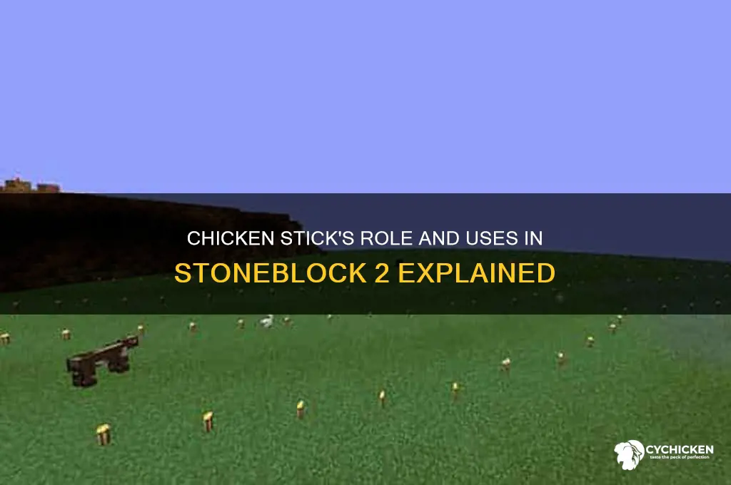 what does chicken stick do stoneblock 2