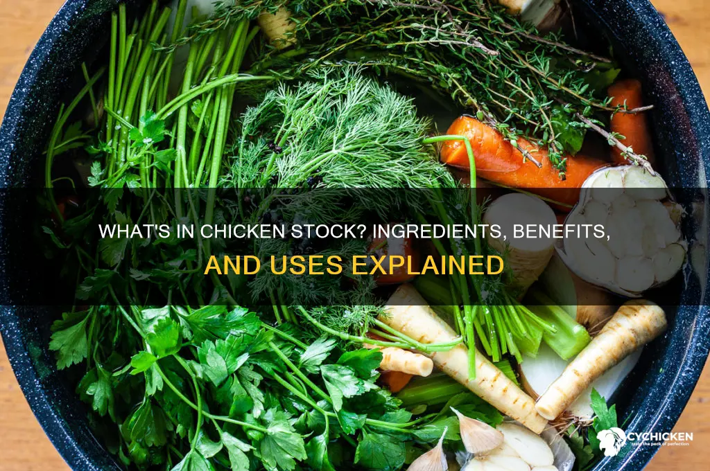 what does chicken stock have in it