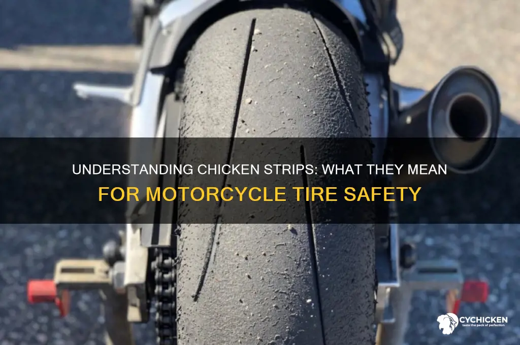 what does chicken strips mean in motorcycle