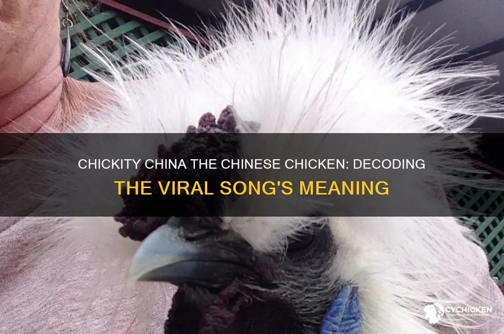 what does chickity china the chinese chicken mean