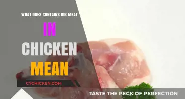 What Does 'Contains Rib Meat' in Chicken Really Mean?