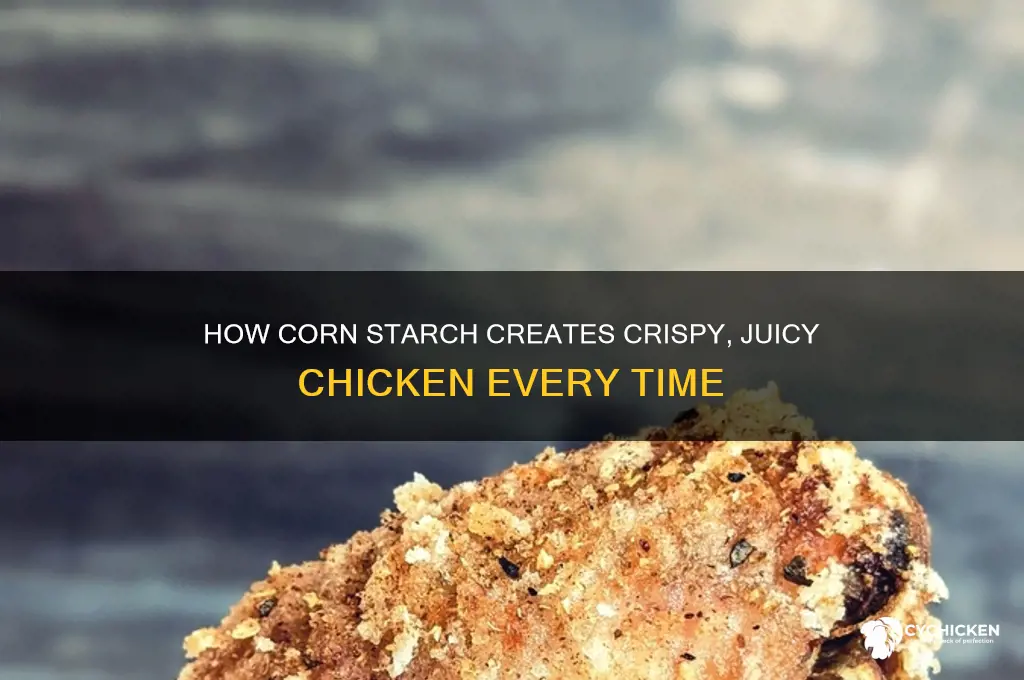 what does corn starch do for chicken
