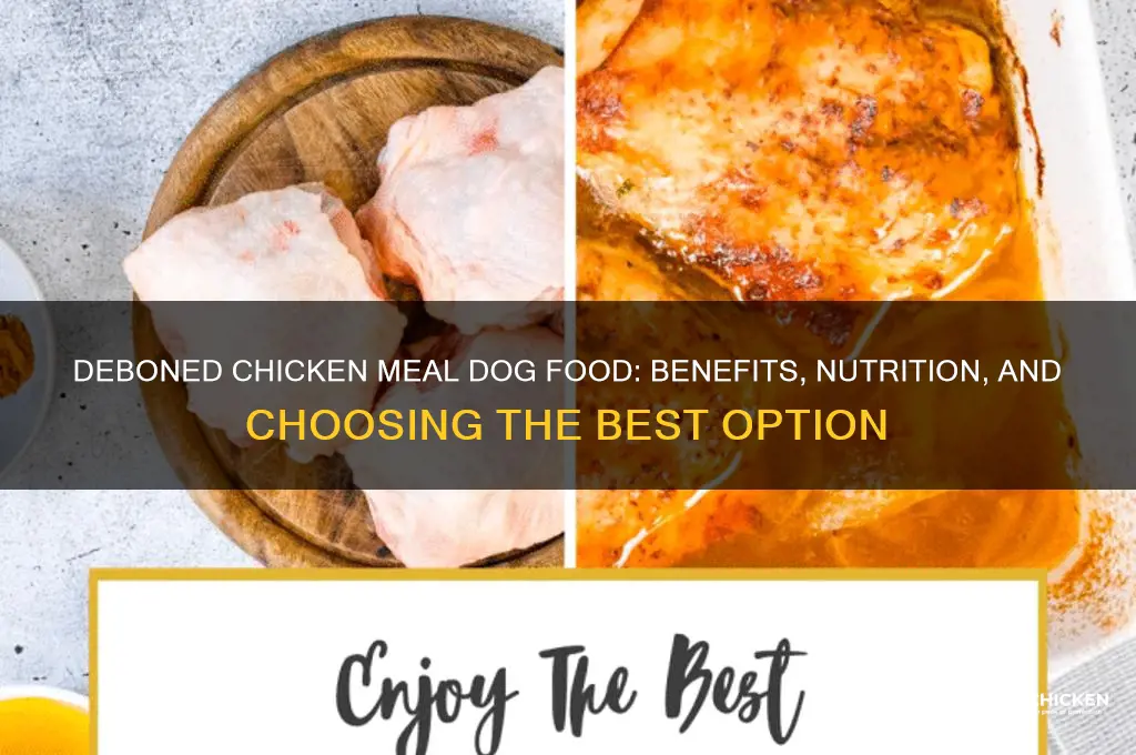 what does deboned chicken meal dog food