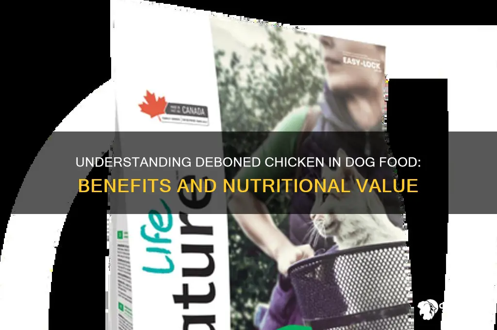 what does deboned chicken mean in dog food