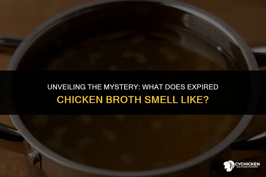 what does expired chicken broth smell like