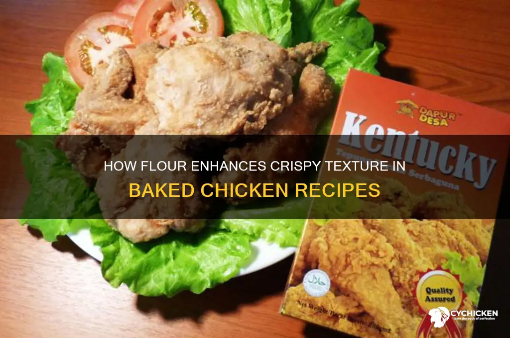 what does flour do in baking chicken