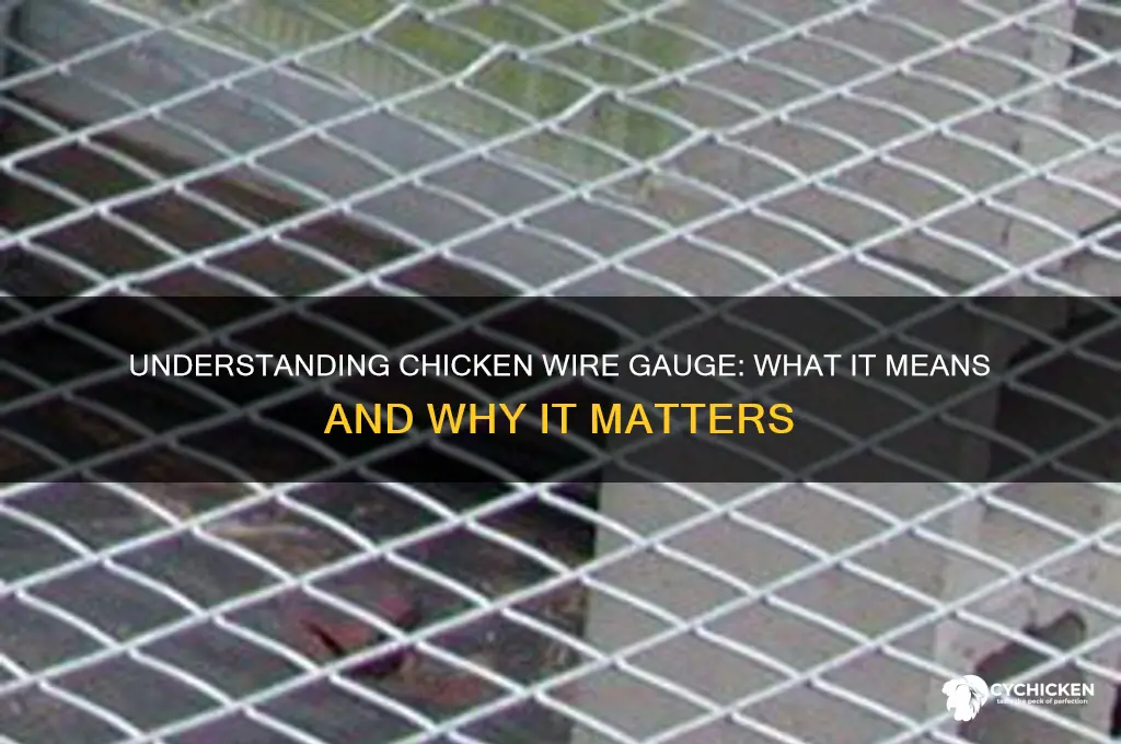what does gauge mean in chicken wire