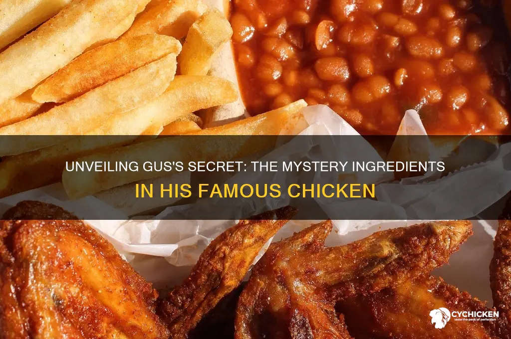 what does gus put in his chicken
