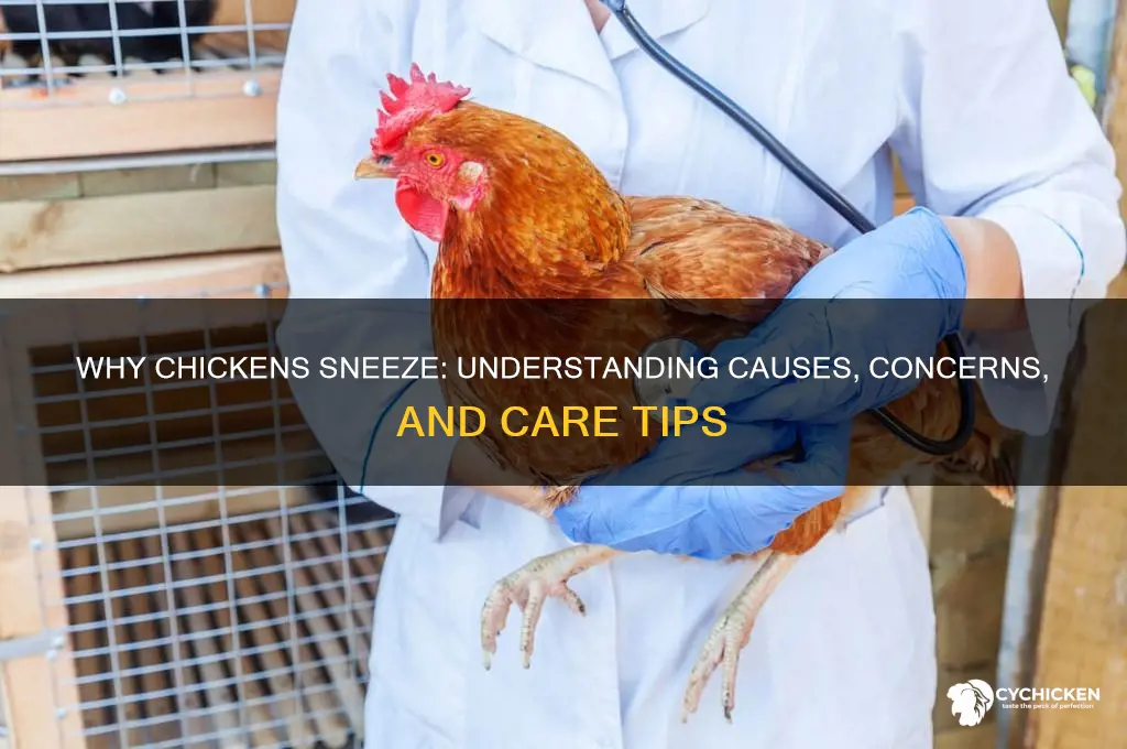 what does it mean if a chicken sneezes