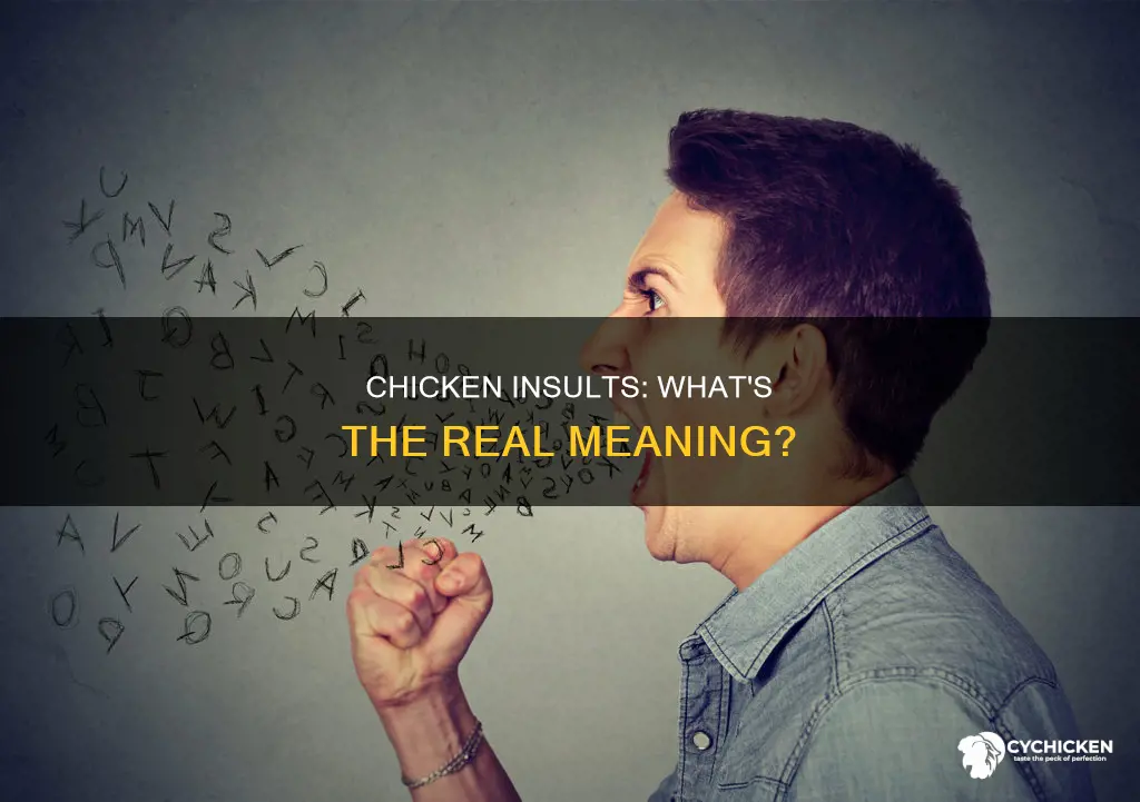 what does it mean if tou call someone a chicken