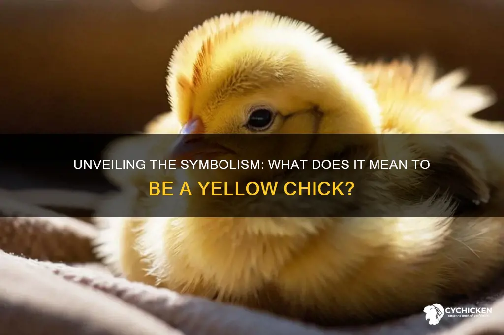 what does it mean to be yellow chick