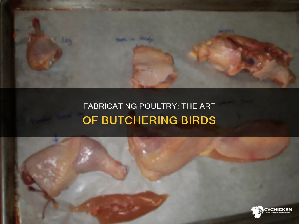 what does it mean to fabricate a chicken or turkey
