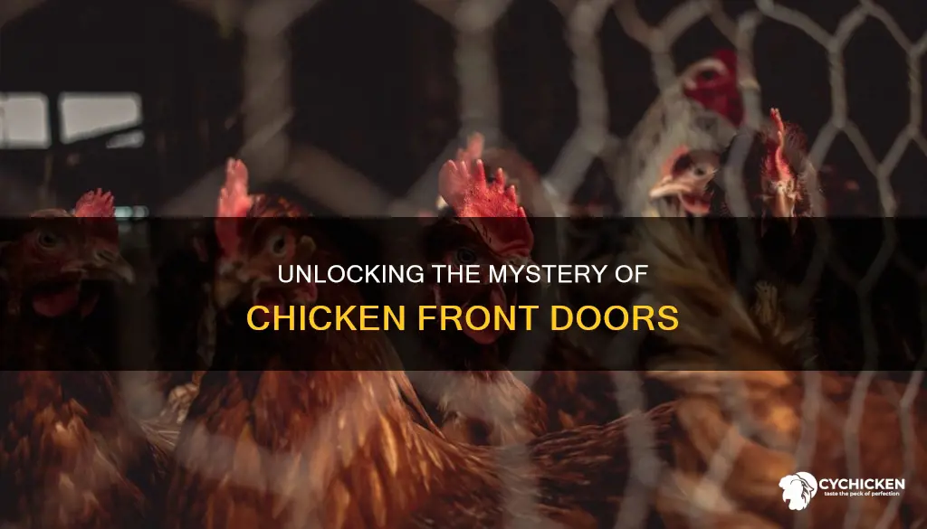 what does it mean to find chicken front door