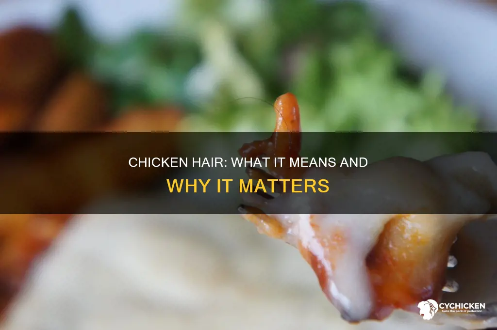 what does it mean to find hair in your chicken