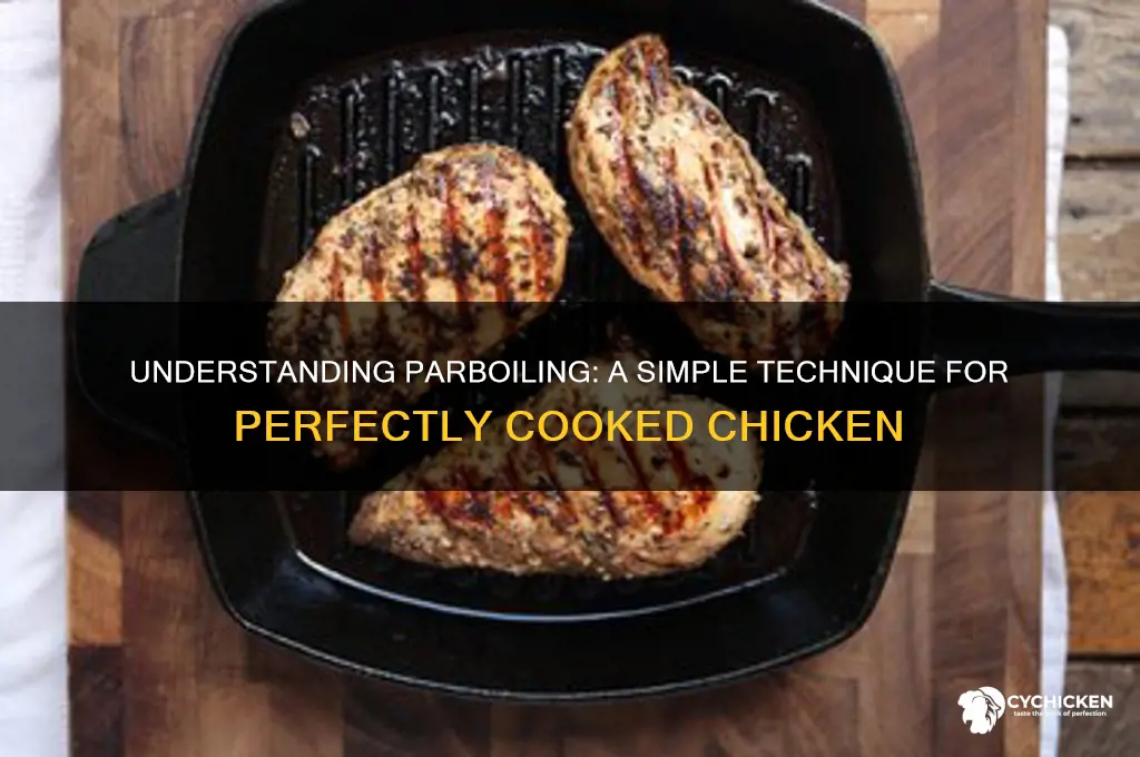 what does it mean to parboil chicken