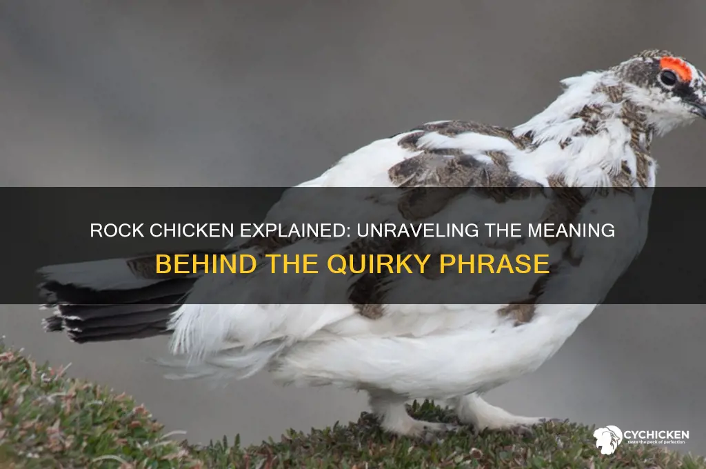 what does it mean to rock chicken