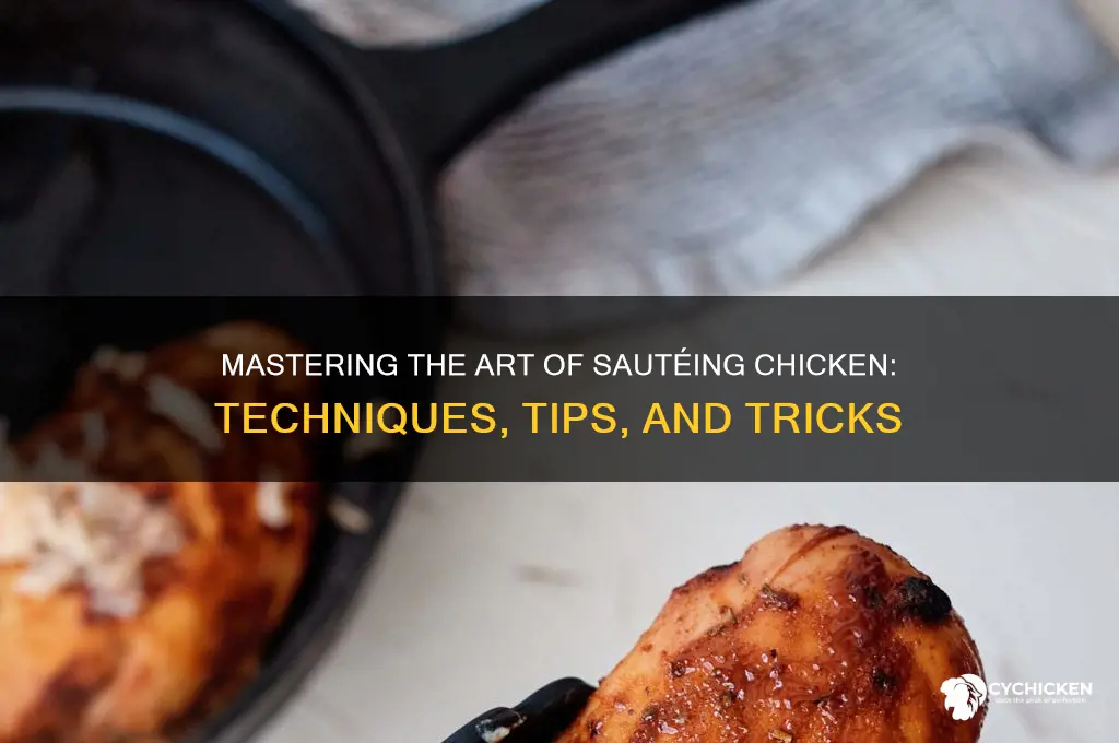 what does it mean to saute chicken