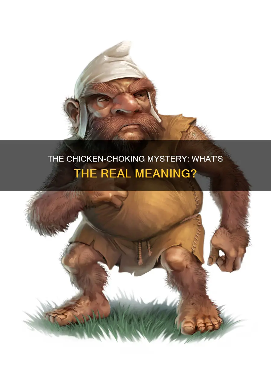what does it mean to say choke the chicken