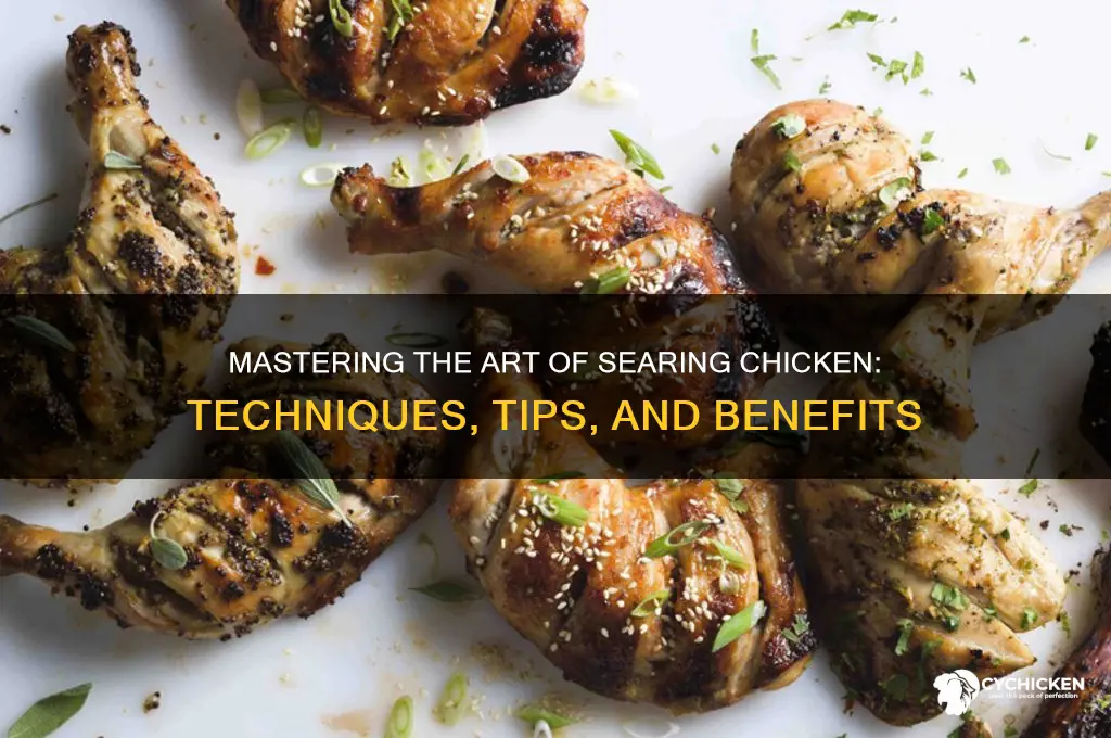 what does it mean to sear chicken