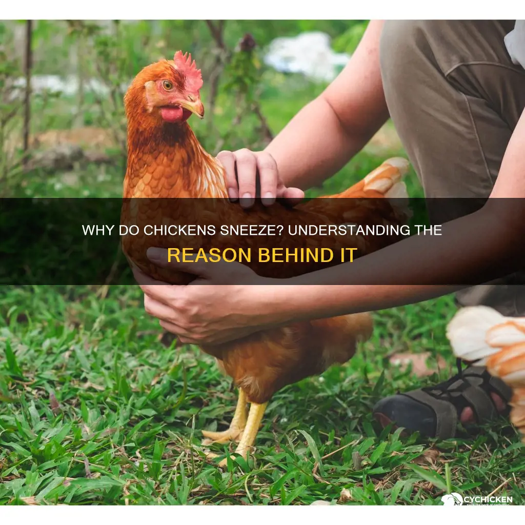what does it mean when a chicken is sneezing