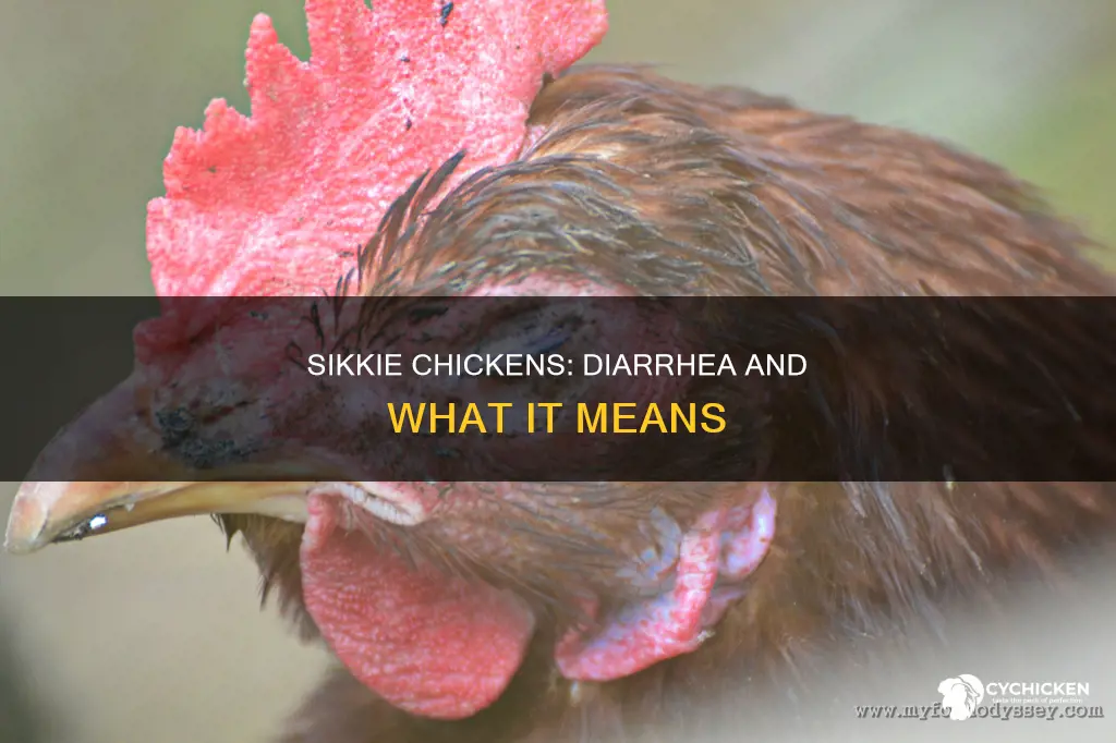 what does it mean when a sikkie chicken has diarrhea