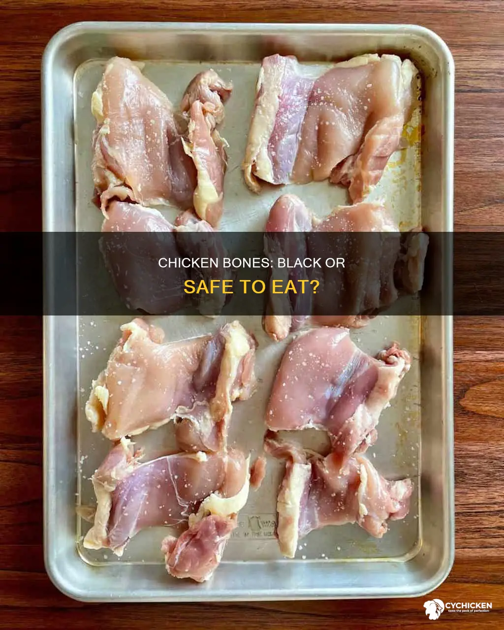 what does it mean when chicken bones are black