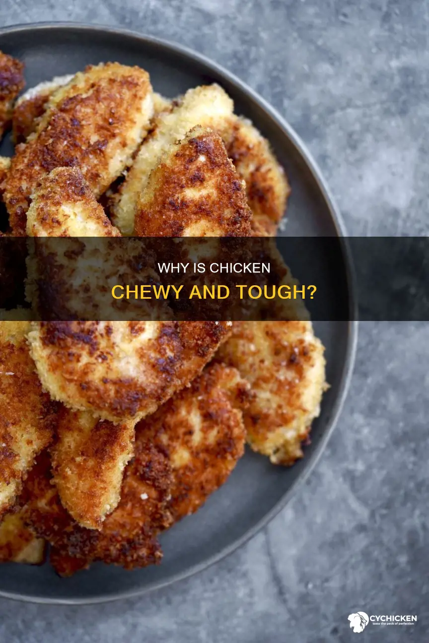 what does it mean when chicken is chewy and tough