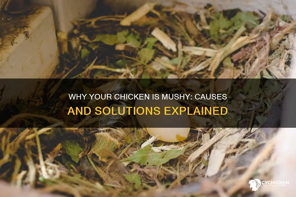 what does it mean when chicken is mushy