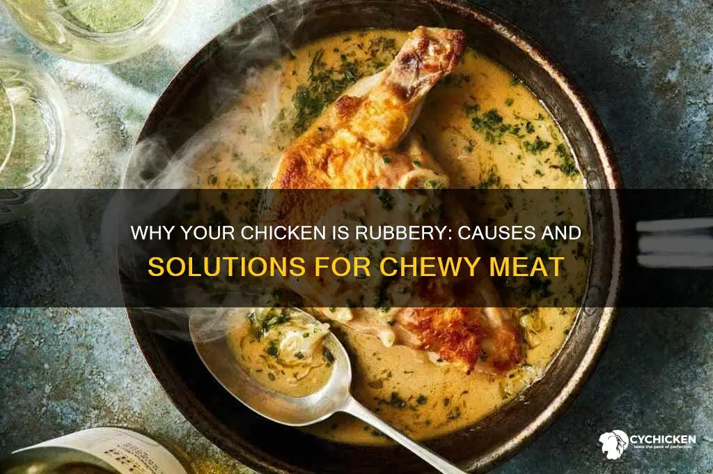 what does it mean when chicken is rubbery