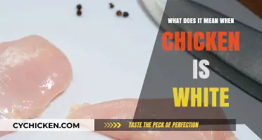 What Does White Chicken Meat Indicate? A Comprehensive Explanation