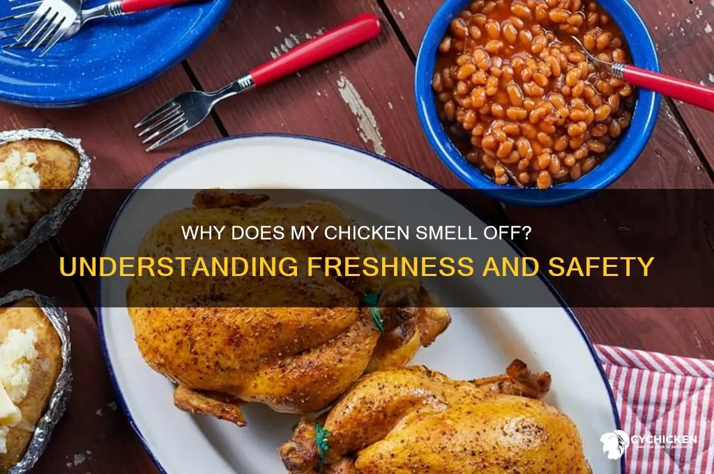 what does it mean when chicken smells funny