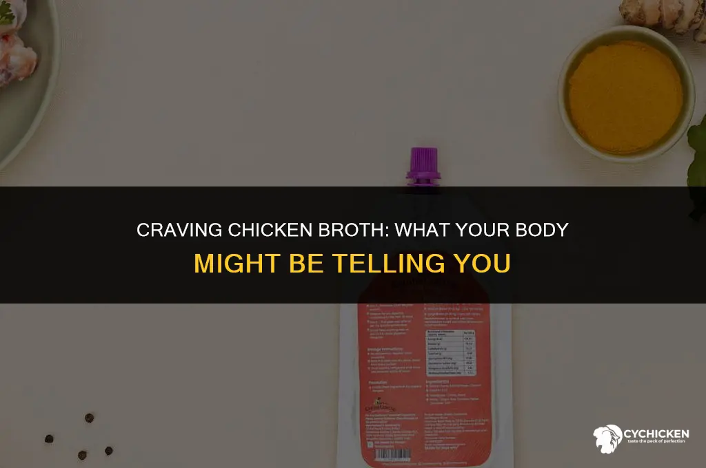 what does it mean when you crave chicken broth