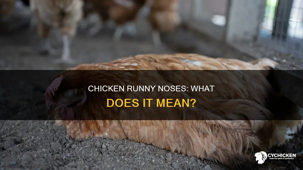 what does it meean when a chicken has runny noses