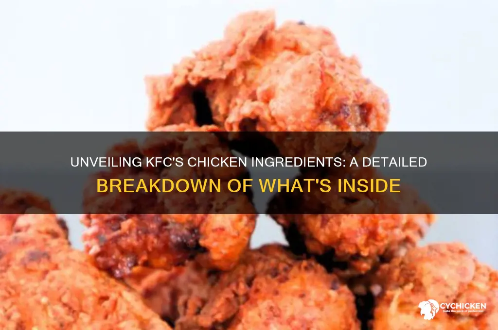 what does kfc contain in their chicken