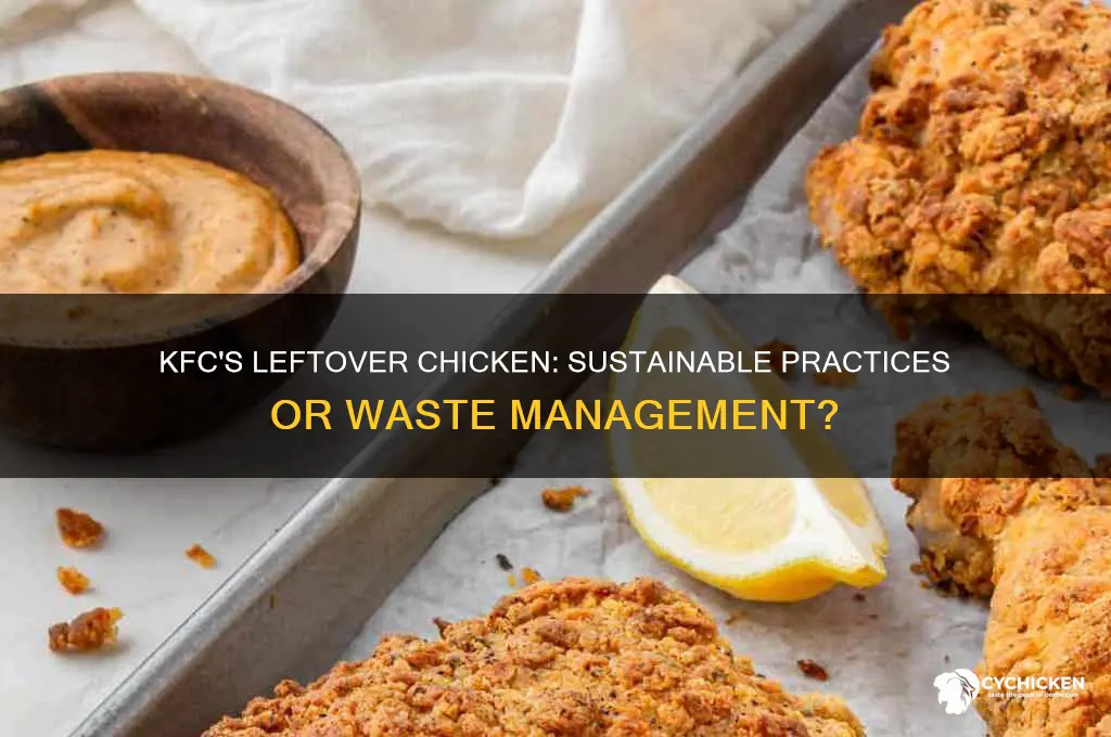 what does kfc do with leftover chicken