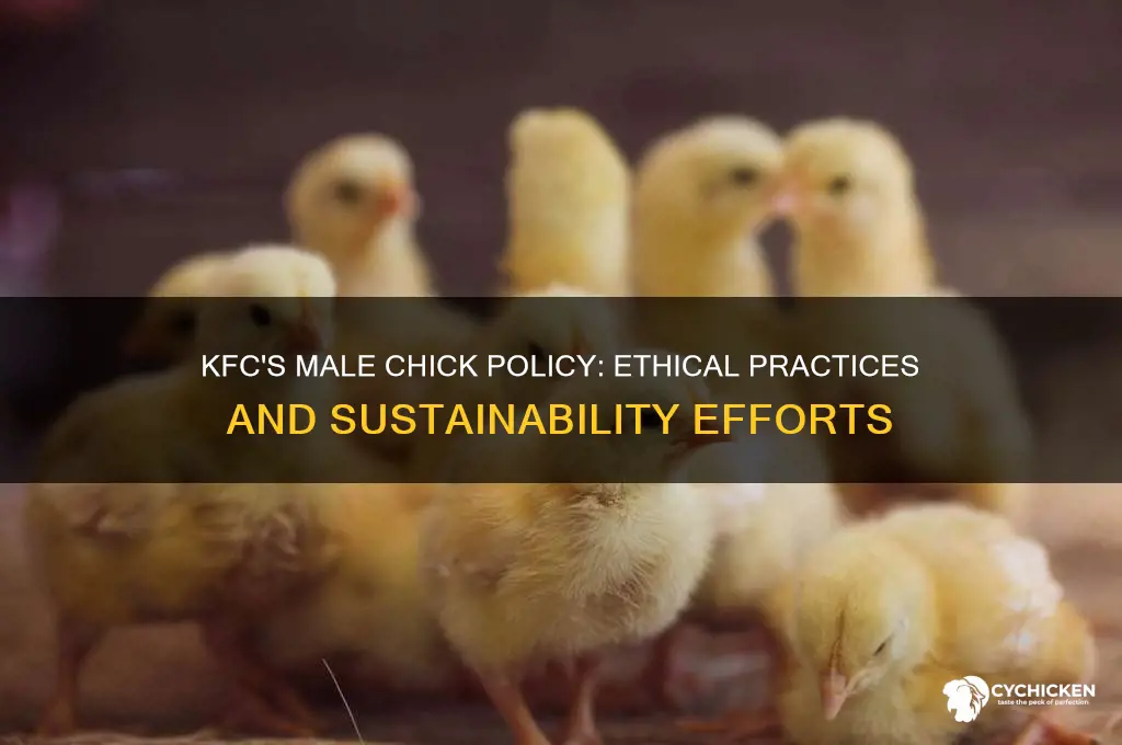what does kfc do with the male chicks