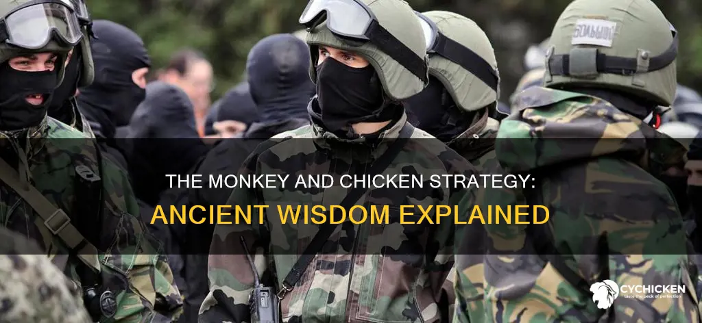 what does kill the chicken to frighten the monkey mean